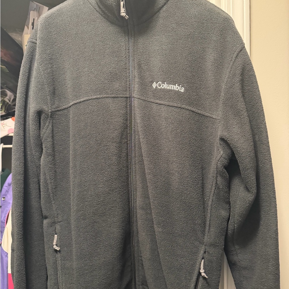 Columbia Charcoal Full-Zip Fleece Jacket